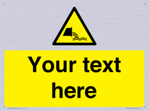 Custom Warning sewage effluent outfall